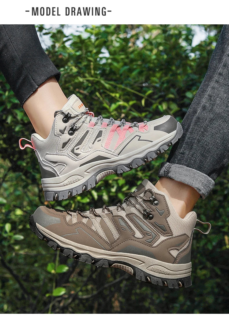 Zapatillas de senderismo unisex, zapatillas deportivas para actividades al aire libre, botas de acampada, zapatillas impermeables de mujer para caminar, zapatillas de senderismo antideslizantes