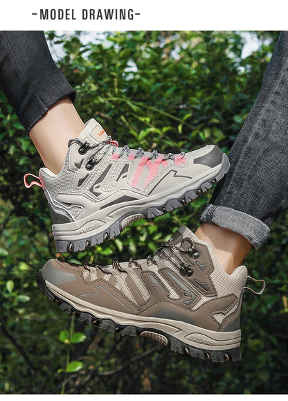Zapatillas de senderismo unisex, zapatillas deportivas para actividades al aire libre, botas de acampada, zapatillas impermeables de mujer para caminar, zapatillas de senderismo antideslizantes