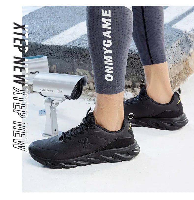 Buty do biegania Xtep dla mężczyzn – zimowe, uliczne, codzienne buty sportowe dla mężczyzn, odporne na zużycie, z amortyzacją i wsparciem, trampki 879419110080