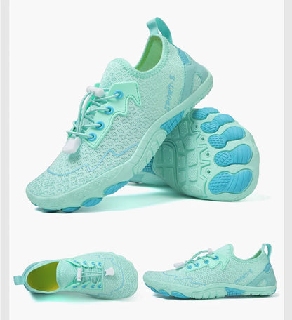 Sapatos para caminhar na água sem sapatos - Homem e Mulher - Sapatos de praia em malha de secagem rápida - Sapatos antiderrapantes para atividades ao ar livre - Sapatos unissexo para desportos aquáticos