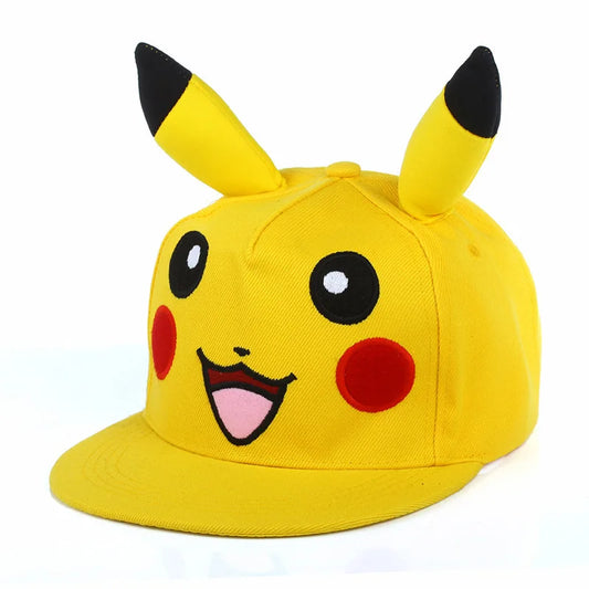 Fashion Pokemon Baseball Cap Anime Adjustable Cosplay Hat Kawaii Hip Hop Hat Cartoon Adult Children Hats Toy Charm Birthday Gift