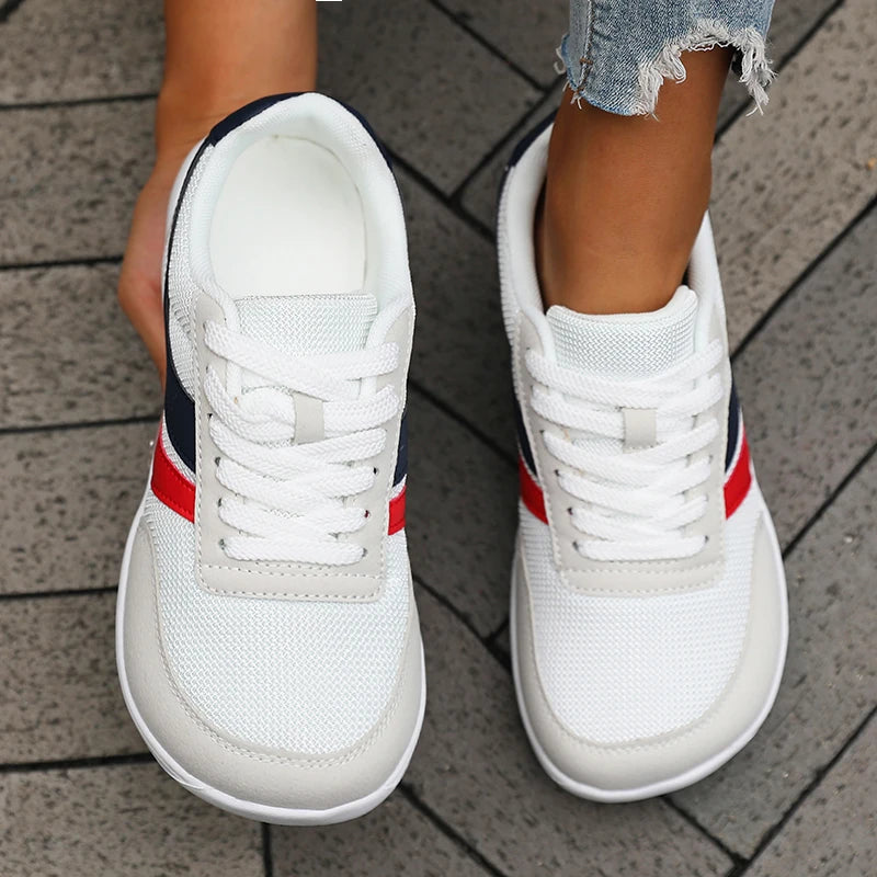 Women's Shoes Sneakers Wide Toe Barefoot Casual Wide Last Fashionable Canvas Black Flat Board Shoes Breathable Mesh Men's Shoes