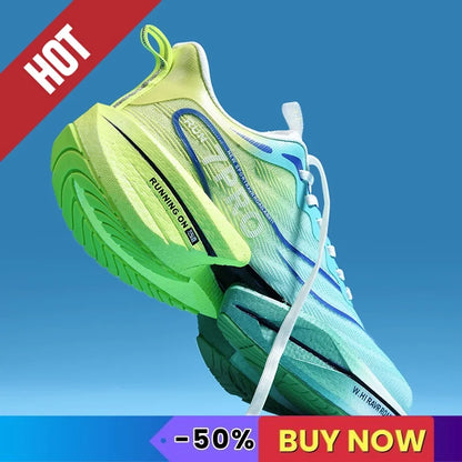 NEW Sports Running Shoes Men Marathon Breathable Comfortable Women Athletic Training Outdoor Sneakers Air Cushion Carbon Plate