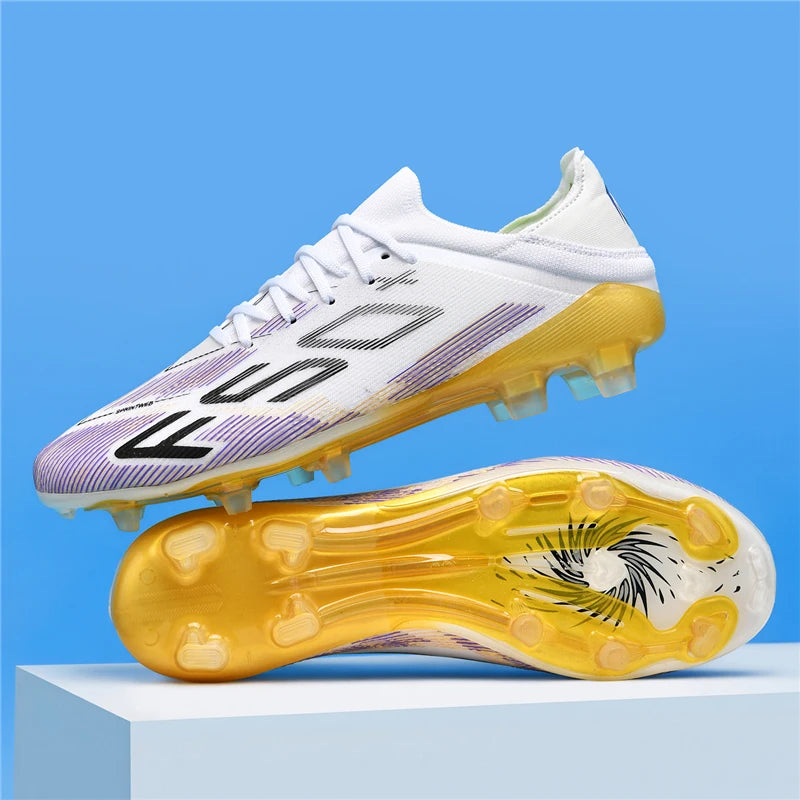 New Men's Soccer Shoes Match Football Boots Sneakers Non-Slip Grass Cleats High-Quality Futsal Indoor Hot-Selling High-Top Outdoor