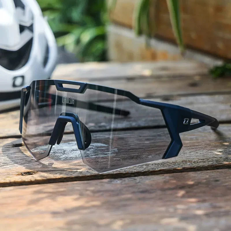 LAMEDA gepolariseerde fietsbril voor op de weg, UV400, mountainbike-zonnebril, fietsbril, sportbril, outdoor-zonnebril, heren, dames