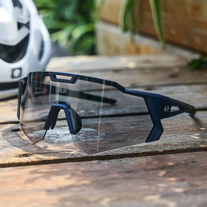 LAMEDA gepolariseerde fietsbril voor op de weg, UV400, mountainbike-zonnebril, fietsbril, sportbril, outdoor-zonnebril, heren, dames