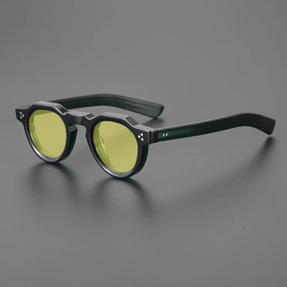 Vintage Polarized Acetate Sunglasses Men Quality Retro Designer Small Sunglasses Women UV400 Handmade Luxury Brand Eyewear