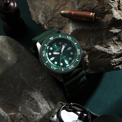 【Escapement Time】Quartz 2S60 Movement Diver Water Sapphire Ceramic Bezel BGW9 300M Waterproof The battery lasts for ten years