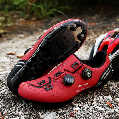 Scarpe da ciclismo di alta qualità da uomo SPD autobloccanti per bici da corsa, scarpe sportive da donna MTB da montagna antiscivolo 36-47
