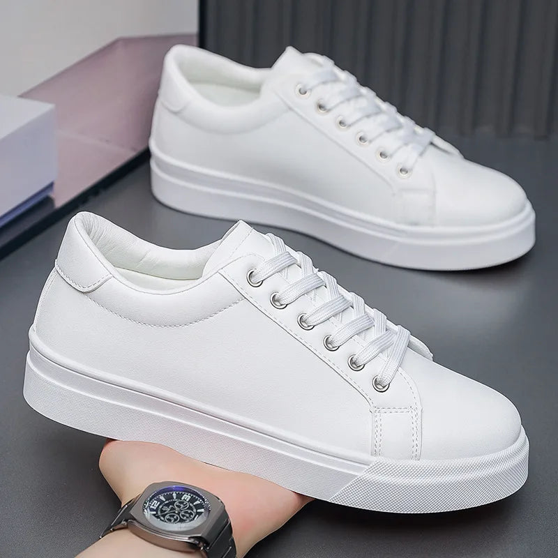 Najlepiej sprzedające się modne męskie buty do deskorolki – modne białe buty – studenckie buty sportowe i rekreacyjne – uniwersalne buty męskie