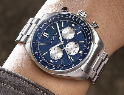CADISEN Nové pánske hodinky Kremeňové business hodinky Japonsko VD53 Pánske hodinky Luxusné hodinky Pánske chronografové hodinky pre mužov