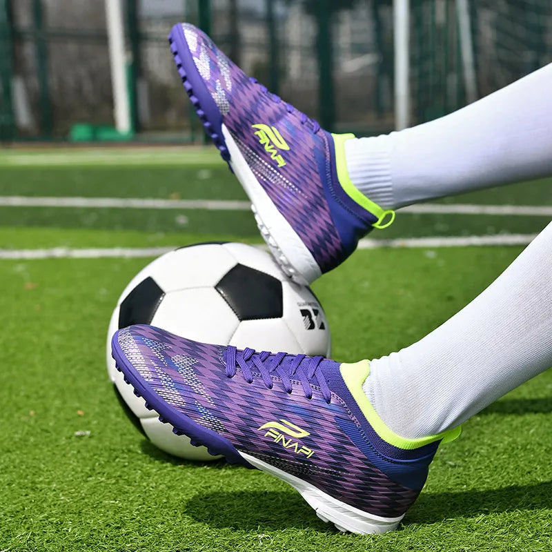 Herren-Fußballschuhe in hoher Qualität: Stollen, für Spiele, Indoor, Verkaufsschlager, Outdoor, Fußballschuhe, Rasen, High-Top, Futsal, rutschfeste Sneaker