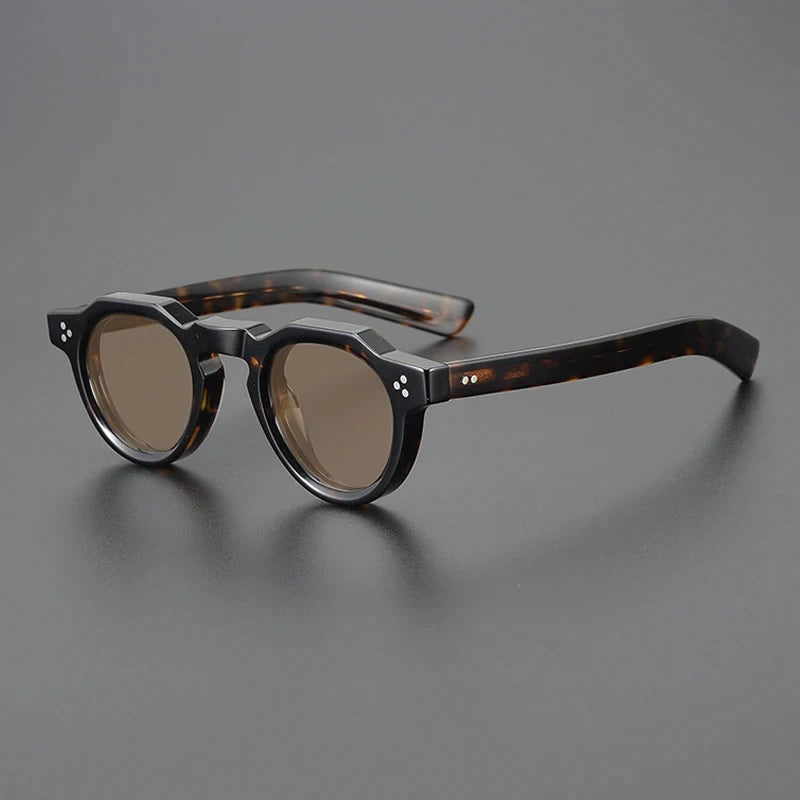 Vintage Polarized Acetate Sunglasses Men Quality Retro Designer Small Sunglasses Women UV400 Handmade Luxury Brand Eyewear