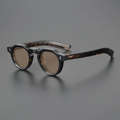 Vintage Polarized Acetate Sunglasses Men Quality Retro Designer Small Sunglasses Women UV400 Handmade Luxury Brand Eyewear