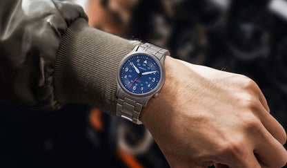 BERNY Titanium Watches for Men Classic Men's Field Watch Easy Read Outdoor Quartz Wristwatch Super Luminous Sapphire 5ATM