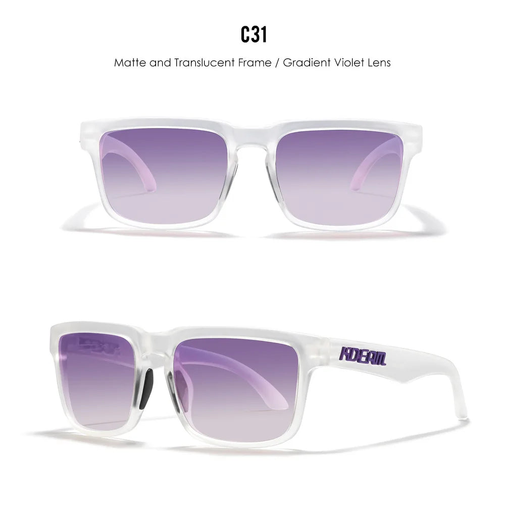 2025 Kdeam Polarized Sunglasses for Men Women Fashion Unisex Brand Trendy Outdoor Eyewear For Couple Mirror red lens