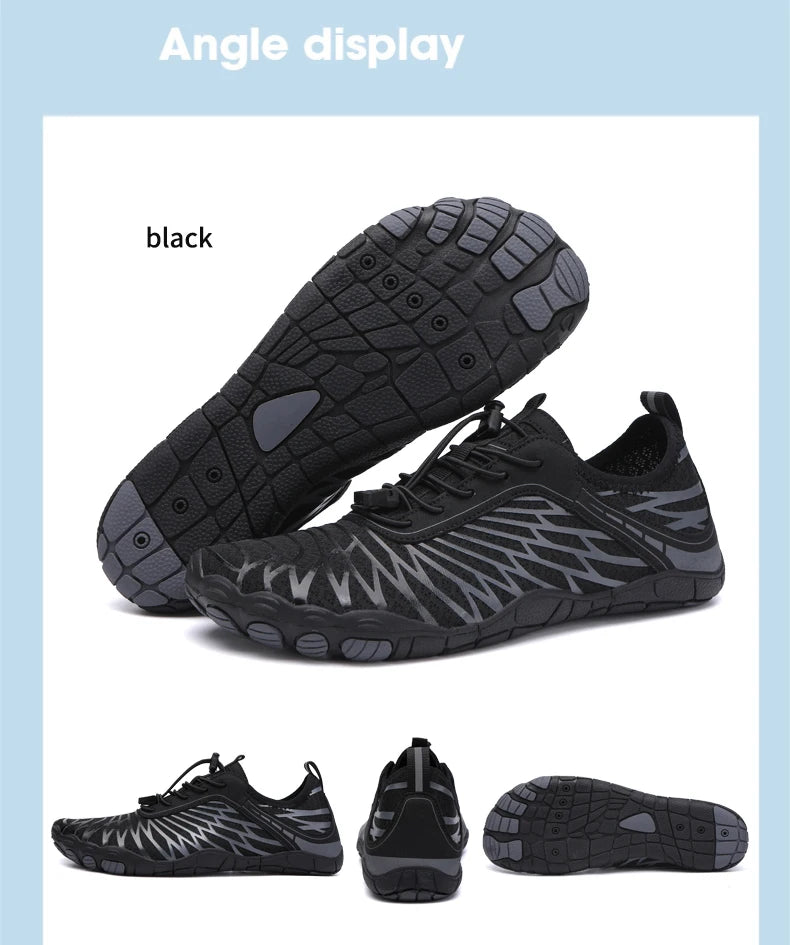 Large Size Wading Shoes Men's Women's Outdoor Barefoot Beach Shoes Breathable Swimming Fitness Shoes Unisex Water Sports Shoes