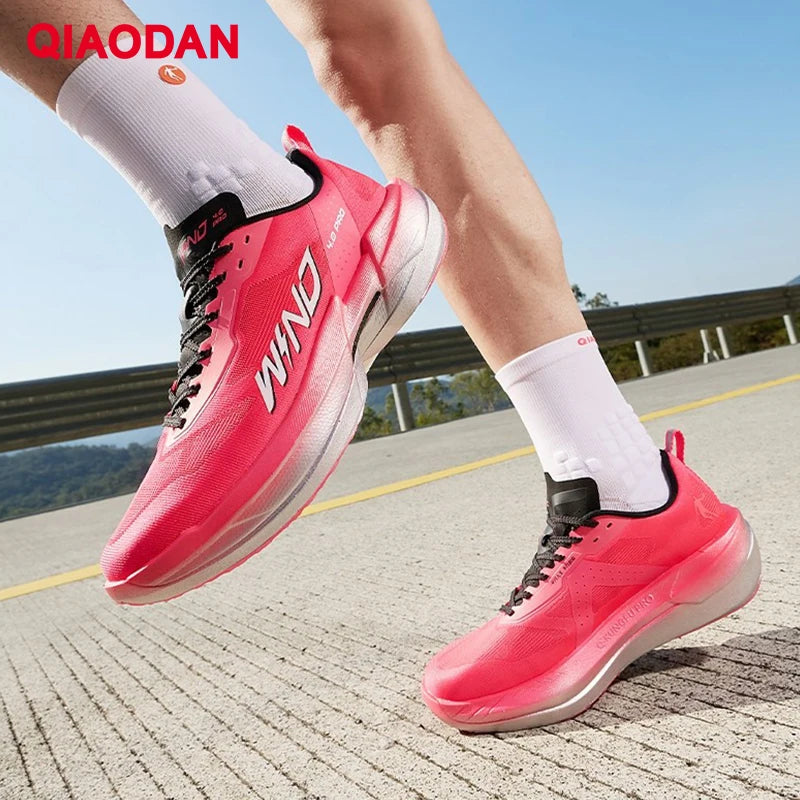 QIAODAN WIND 4PRO Maratonské boty s karbonovou deskou Pánské profesionální závodní tenisky Prodyšné běžecké sportovní boty QDB023262291