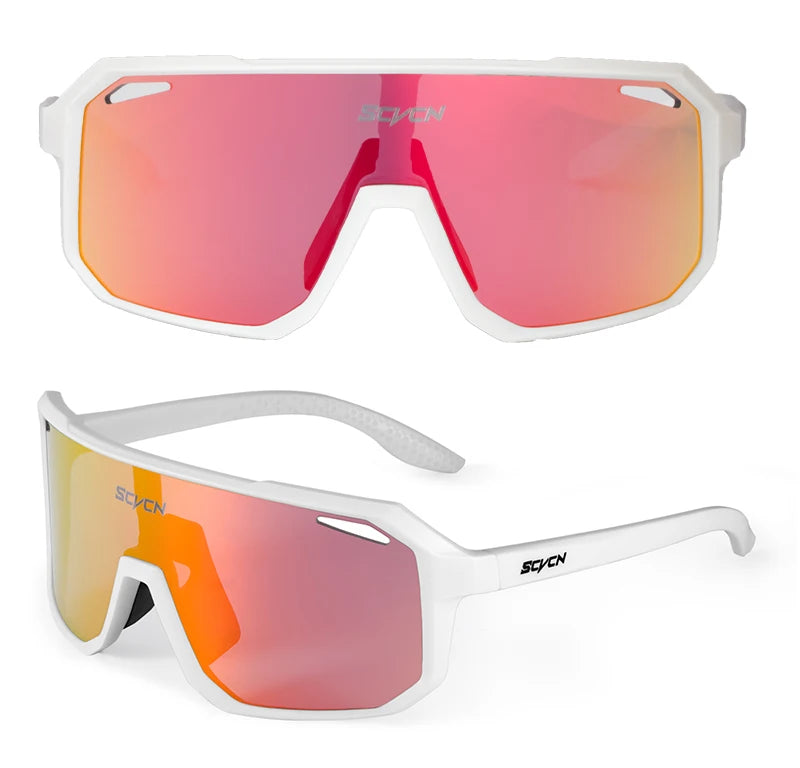 SCVCN New Outdoor Cycling Glasses Bike Sunglasses Men UV400 Eyewear Sports MTB Goggles Bicycle Women Riding Hiking Sunglasses