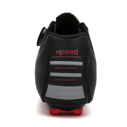 Scarpe da ciclismo professionali con suola in gomma, fibbia a bottone, scarpe da MTB da donna senza chiusura, scarpe da ciclismo indoor da uomo, scarpe da ciclismo cross-country