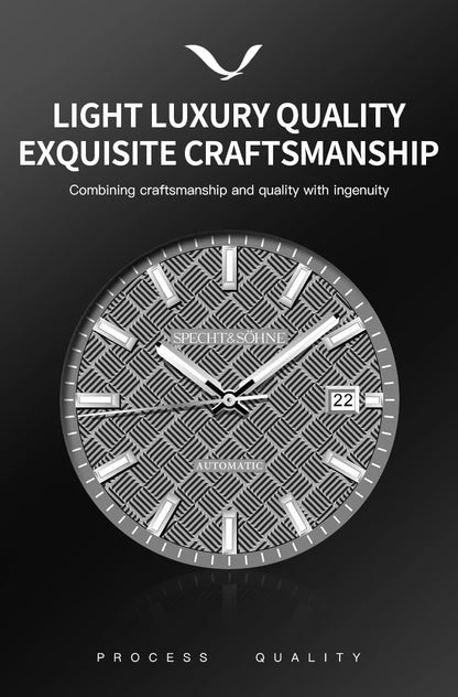 Specht&Sohne 2025 New 38MM Men's Watches Automatic Watch Japan Miyota 8215 Movt Steel Sapphire Crystal Reloj Homb Waterproof