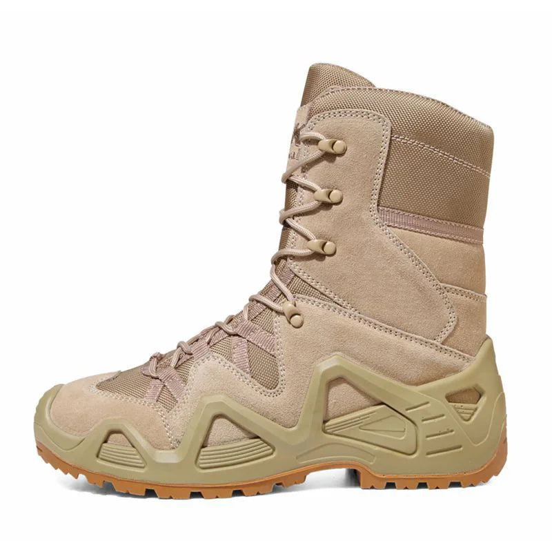 Topfight-Bottes de moto à lacets pour hommes, bottes de chasse, chaussures de randonnée, bottes de désert, haute qualité, grande taille