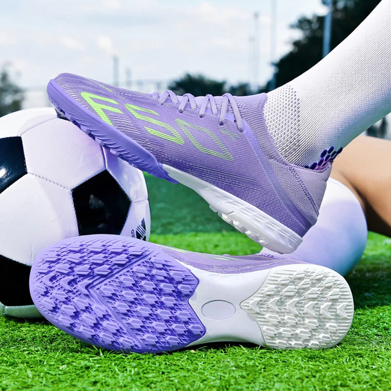 Ultralight Outdoor Sport Men's Soccer Shoes Training Football Sneakers for Youth Turf Soccer Cleats Non-Slip