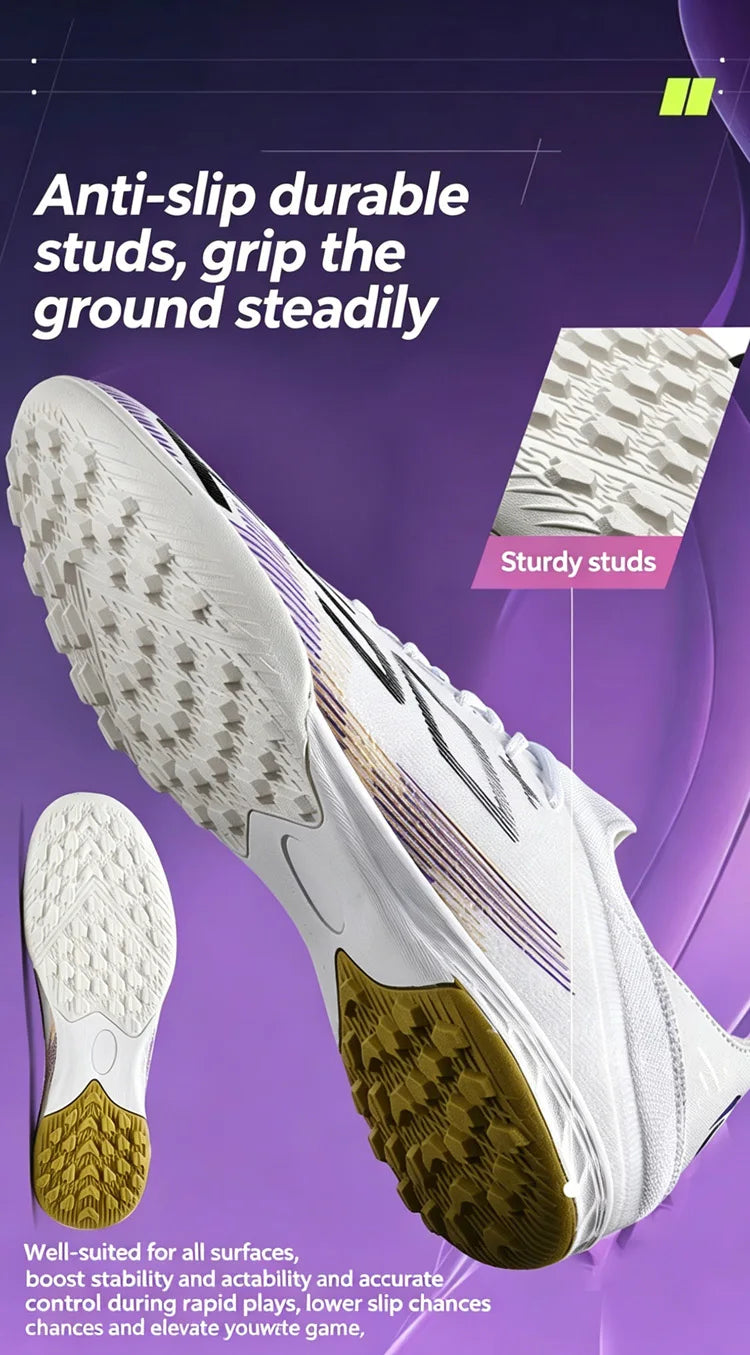 Ultralight Outdoor Sport Men's Soccer Shoes Training Football Sneakers for Youth Turf Soccer Cleats Non-Slip