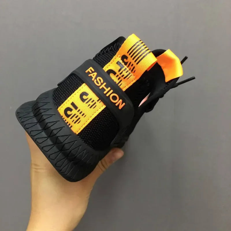 Fashion Men Sneakers Mesh Casual Shoes Lace-up Men Shoes Lightweight Vulcanized Shoes Walking Sneakers Zapatillas Hombre