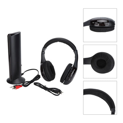 Casque audio supra-auriculaire, design professionnel, casque sans fil, son stéréo clair avec câble audio pour TV, pour PC, pour appareil audio