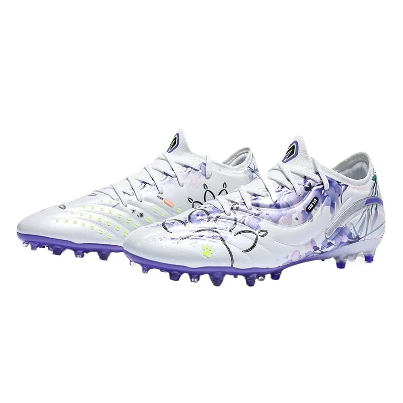 Kelme Men's Football Shoes Adult MG Short Spikes Artificial Turf Training Football Boots Ultra Light Anti-Slip Soccer Shoes
