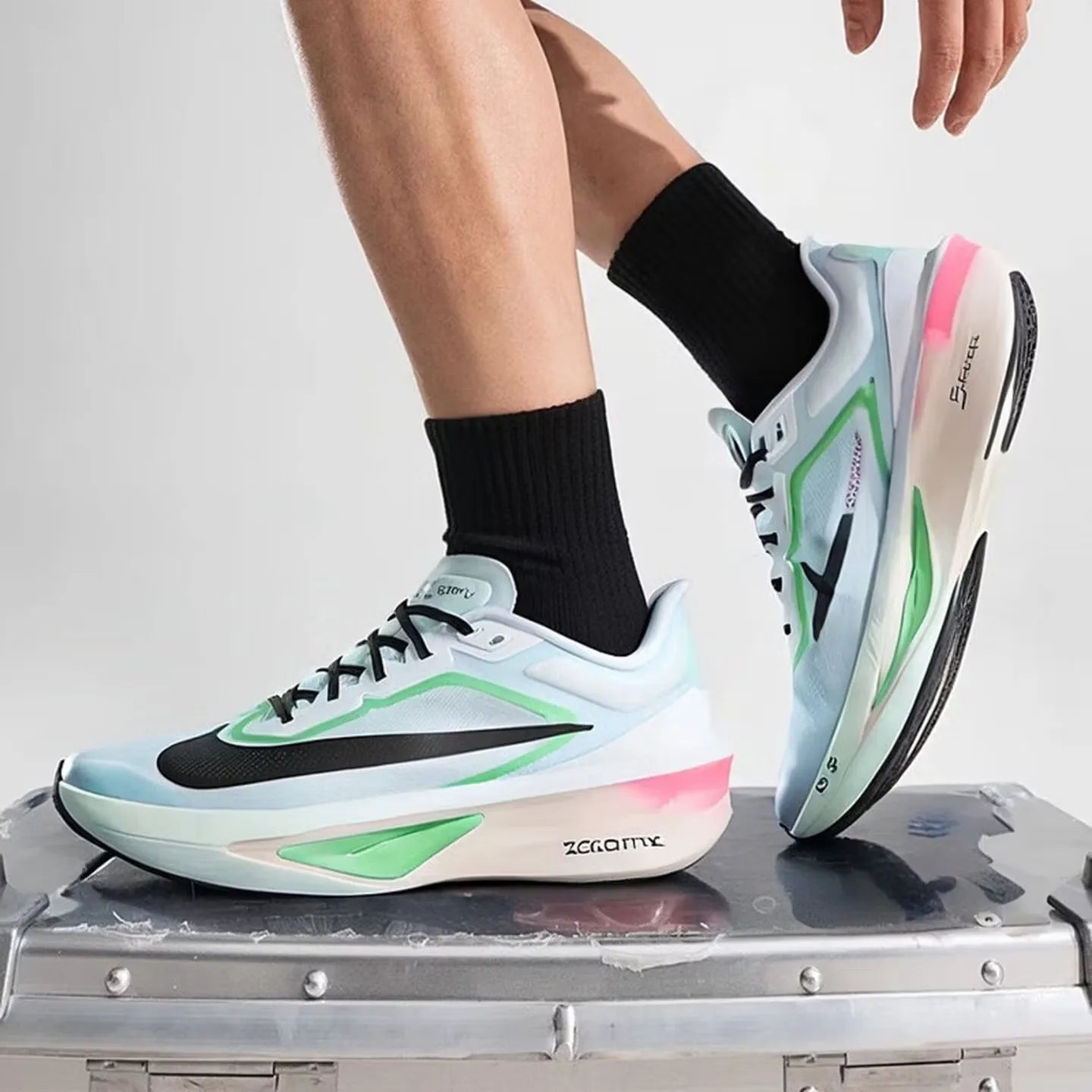 Nike Men's Shoes Zoom Fly 6 Sports Shoes Carbon Plate Running Shoes Cushioning Lightweight Racing Running Shoes