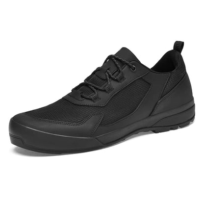 Leisure Walk Men Casual Shoes Fashion Genuine Leather Sneakers Outdoor Male Sports Shoes Non-Slip Walking Shoes Trekking Footwear