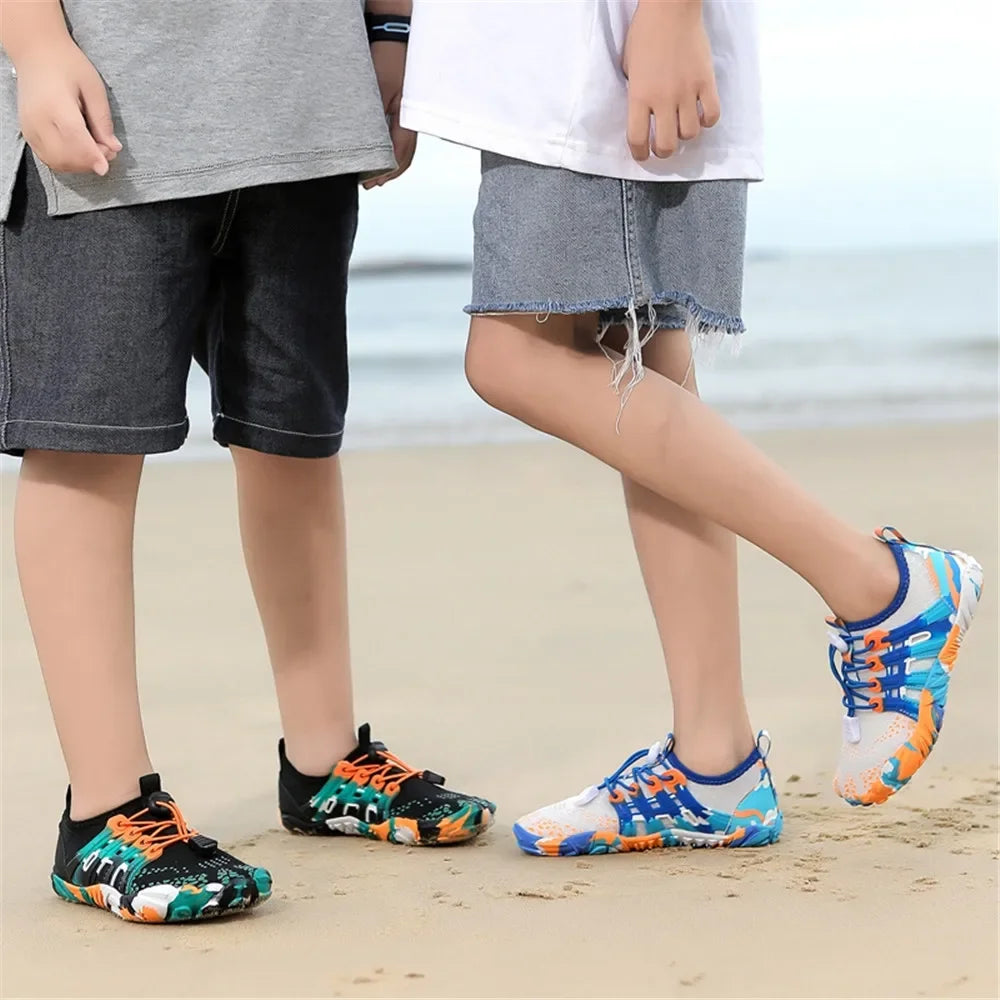 12 Farben Wasserschuhe für Kinder, Sommer, Strand, Five Fingers, Barfuß, Schwimmen, Aqua-Schuhe, schnell trocknend, Meer, Fluss, Kindersneaker