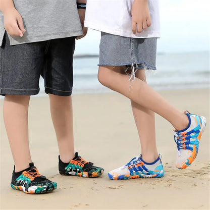12 Farben Wasserschuhe für Kinder, Sommer, Strand, Five Fingers, Barfuß, Schwimmen, Aqua-Schuhe, schnell trocknend, Meer, Fluss, Kindersneaker