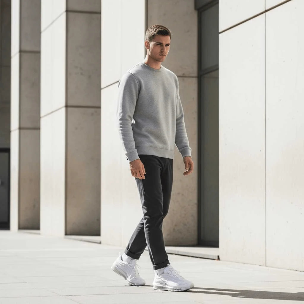 POIZON Nike Air Max 97 'Triple White' 921826-101