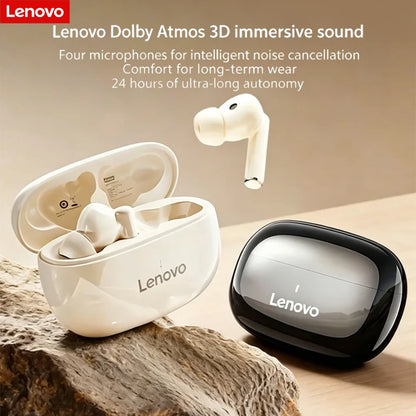 Lenovo TA210 – écouteurs sans fil Bluetooth, microphone intégré, Port de chargement, isolation du bruit, casque confortable sur l'oreille, C, nouveau