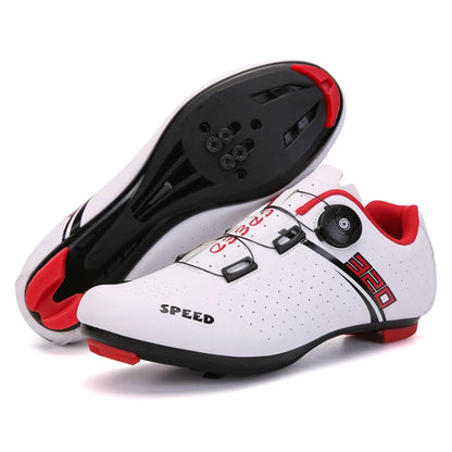 Chaussures de cyclisme pour homme : chaussures de course sur route à fixation automatique, chaussures de sport, chaussures d'entraînement sans crampons ; chaussures de cyclisme pour femme avec crampons SPD