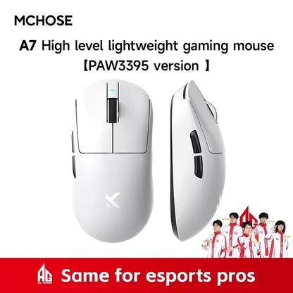 MCHOSE A7 V2 Ultra Wireless Gaming Mouse Pixart3950Ti Flagship Sensor Super 20000FPS for Accurate Tracking Support Web Driver