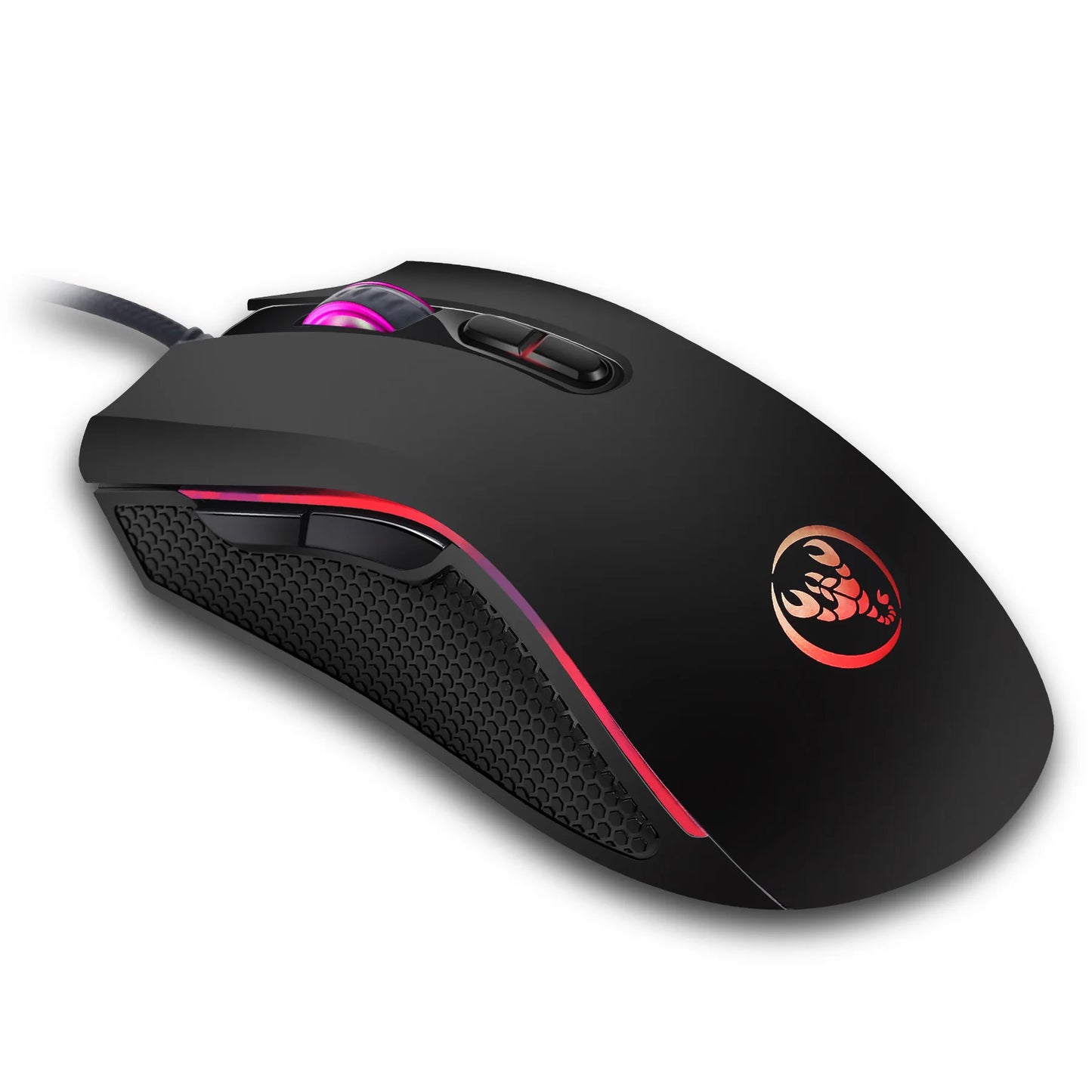 High-end Optical Professional Gaming Mouse with 7 Bright Colors LED Backlit and Ergonomics Design 3200 DPI for LOL CS Gamer