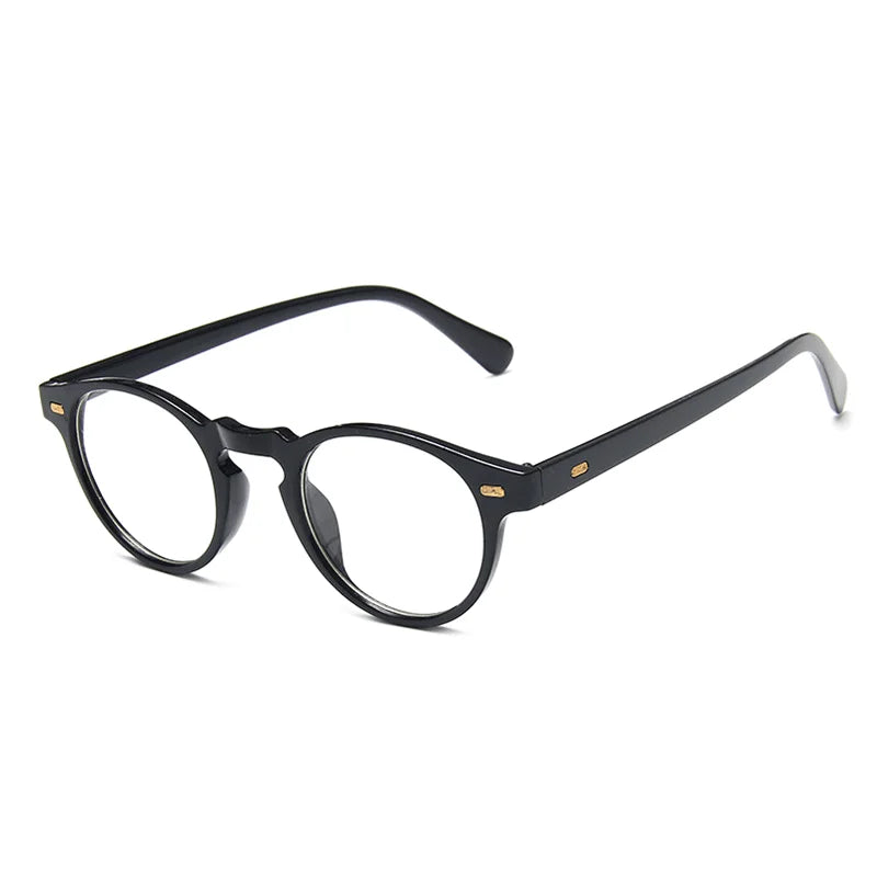 Small Round Sunglasses Men Women Vintage Brand Black Leopard Green TransGrey Shades AntiBlue Light Glasses Trendy Clear Eyewear
