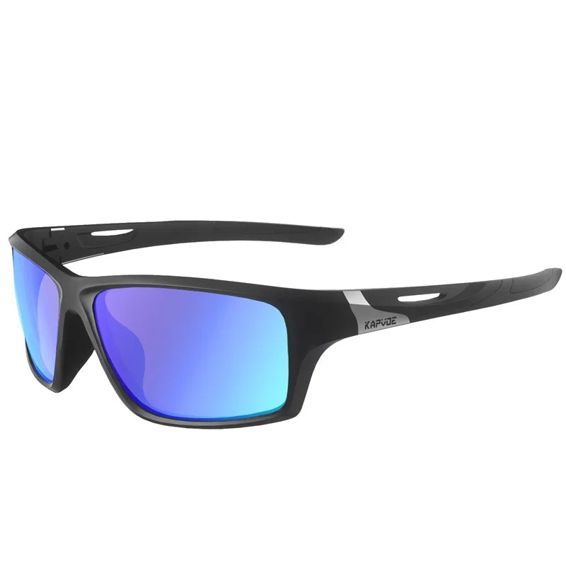 Occhiali da sole polarizzati Kapvoe da uomo alla moda, occhiali da ciclismo, occhiali UV400 per uomo e donna, occhiali da sole per guida, arrampicata e sport all’aperto