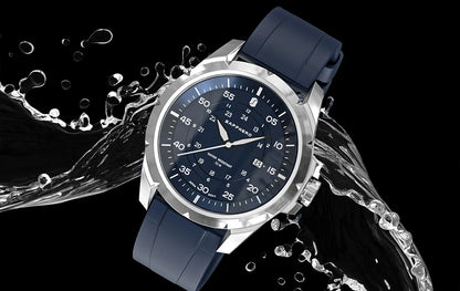 Montre pour homme SAPPHERO – Montre à quartz de luxe, étanche jusqu'à 50 m, équipée d'un mécanisme importé et d'un boîtier en acier inoxydable – Une idée cadeau idéale pour homme.