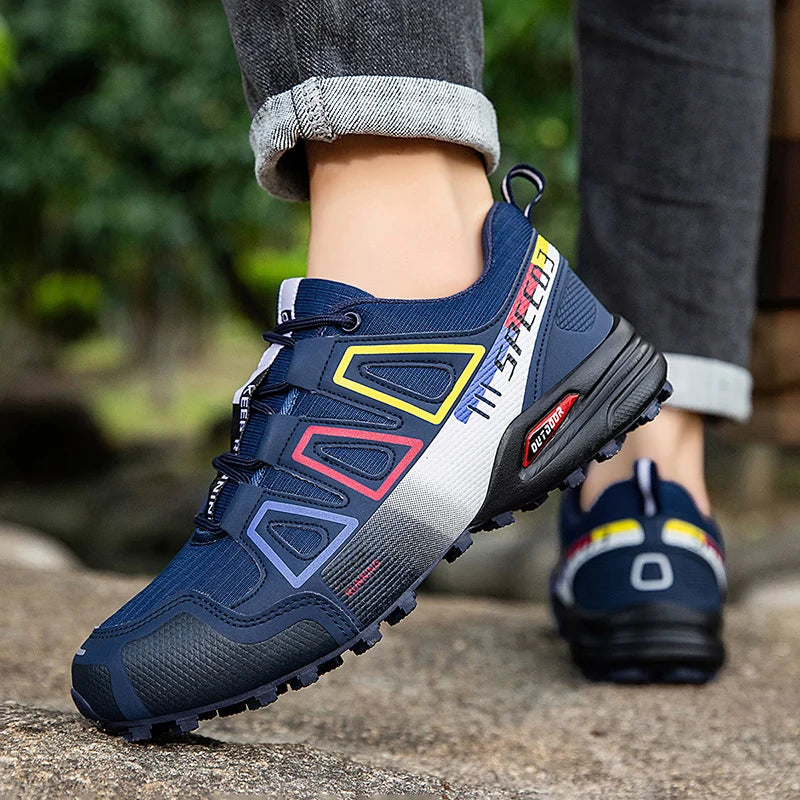 Zapatillas de senderismo impermeables para hombre, zapatillas resistentes al desgaste para actividades al aire libre, zapatillas de senderismo de piel, de caza y deportivas tácticas para hombre