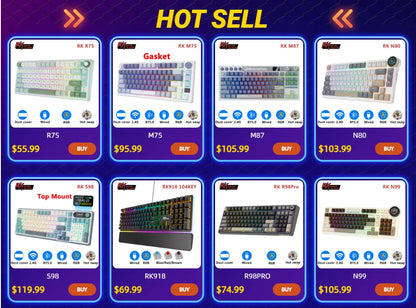 UYIQ YQ62 62 Keys Korean Russian Mechanical Keyboard 60% Mini Portable Color Backlit Wired Gaming Keyboard for Travel Office PC