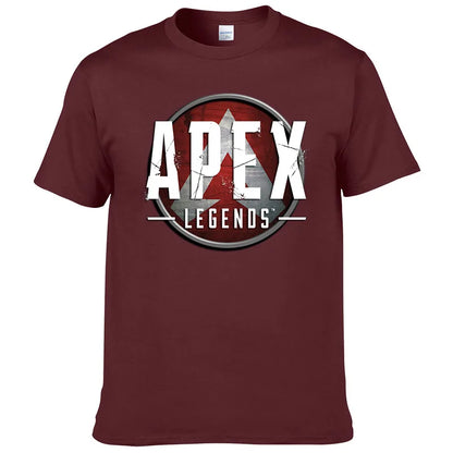 Short Sleeve Print T Shirt Men Summer Cotton Tshirt Clothing New Fashion Casual Apex Legends Harajuku Tee Style Cool Top F81