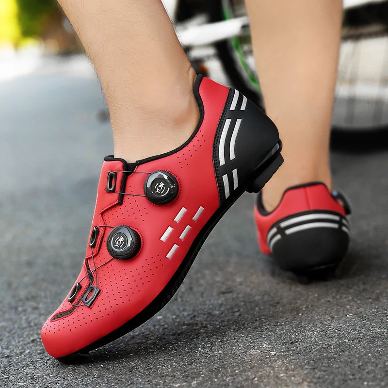 Scarpe da ciclismo di alta qualità da uomo SPD autobloccanti per bici da corsa, scarpe sportive da donna MTB da montagna antiscivolo 36-47