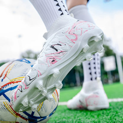 Nouvelles Chaussures de Football FG pour Hommes – Modèle Original Professionnel et Résistant pour Matchs – Crampons Longs pour Entraînement