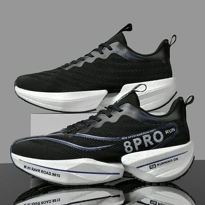 Sneakers da uomo con soletta in carbonio, scarpe sportive da esterno con suola morbida in rete, scarpe da corsa leggere, antiscivolo, casual, da coppia, da tennis