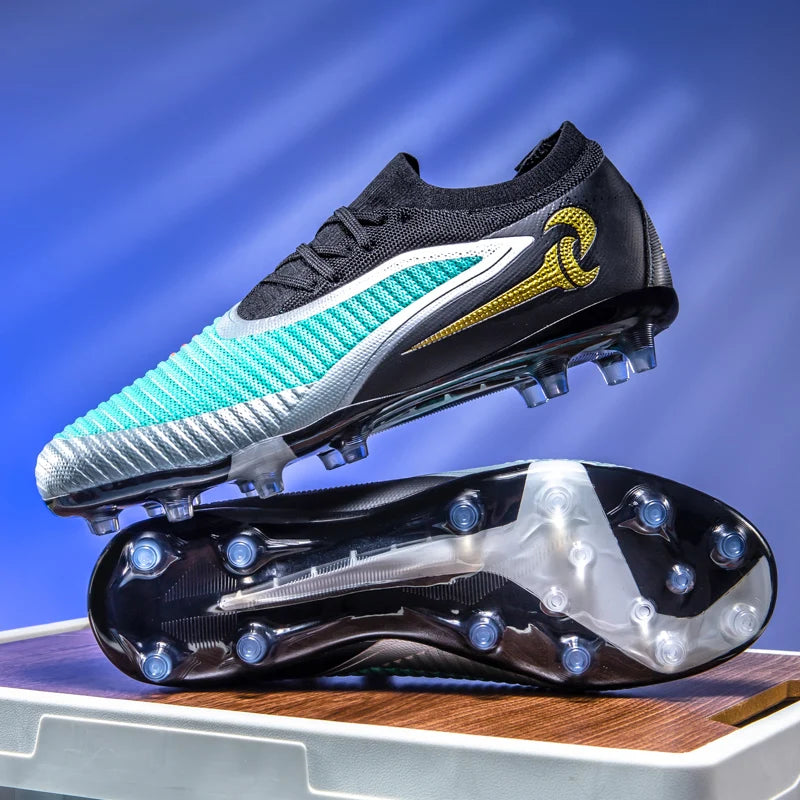 Nouveaux hommes bottes de Football adulte antidérapant Sport de plein air entraînement crampons chaussures de Football garçons longues pointes respirant Match confortable